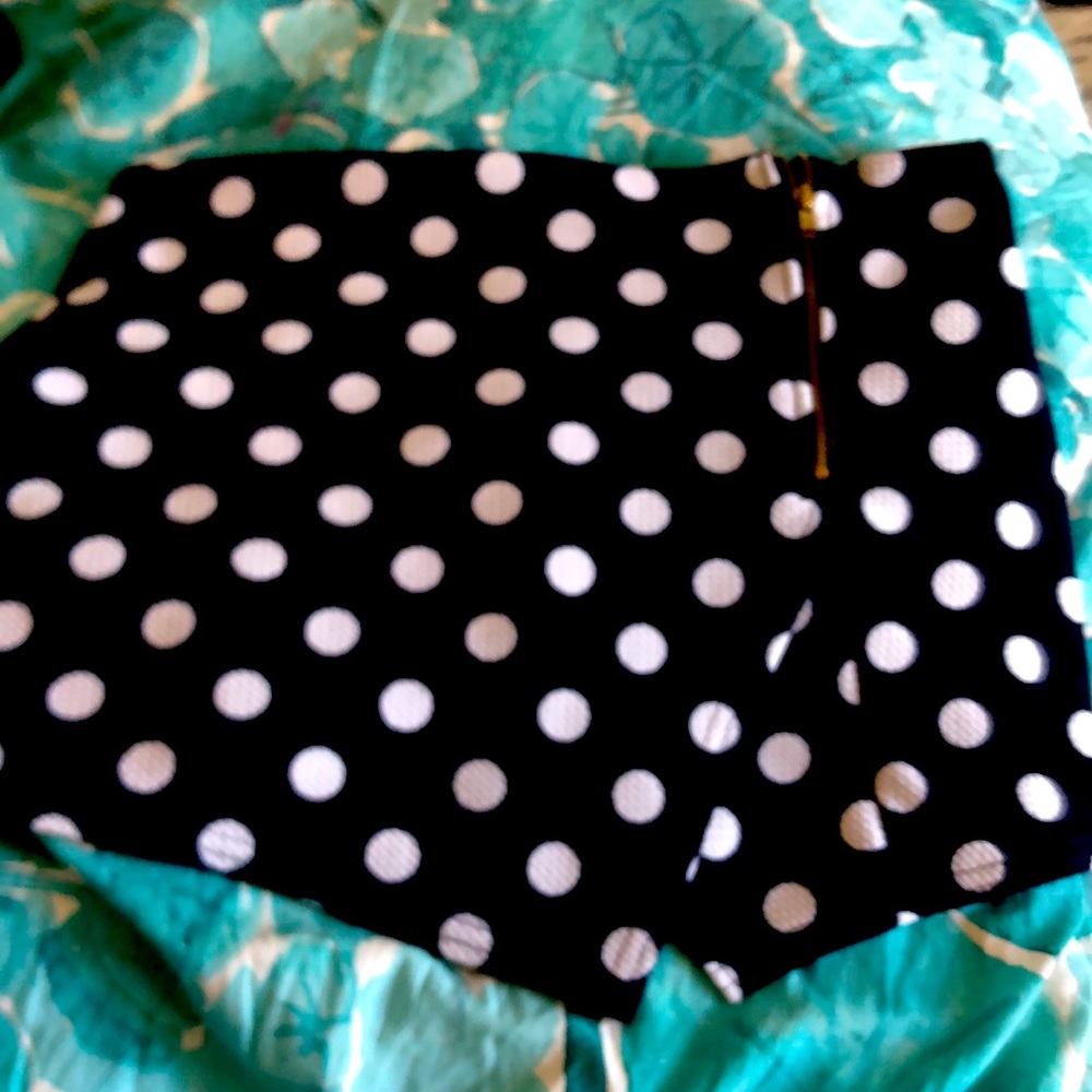 2/$15 polka dot skort